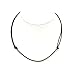Neptune Giftware Mens Black Leather Cord Necklace Leather Choker Leather Necklace