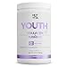 Hot Vita Youth Collagen and Turmeric Powder Peptides - Hydrolyzed, Gluten Free Antioxidant Supplement with Amino Acids for Women's Hair Care, Skin, Nails and Anti-Aging (1 Bottle)