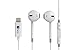 iTParts EarPods with Remote Control and 8 Pin Lightning Connector For iPhone 7 / 7 Plus / 6 / 6S / 5S / 5C / 5 - Wired Earbuds EarPods Headphones for iPhones, White