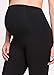 Ingrid & Isabel Women's Maternity Active Capri Pant, Jet Black, Small