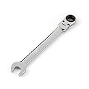 TEKTON WRN57010 Flex-Head Ratcheting Combination Wrench, 1/2-Inch