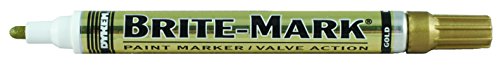 Brite-Mark Medium Tip Paint Marker, Gold