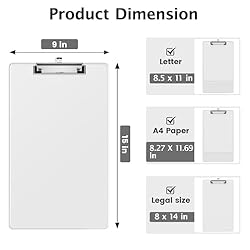 Macroclo Legal Size Clear Clipboard, 8.5 x