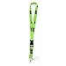 Lanyard Keychain Holder Keychain Key Chain Black Lanyard Clip with Webbing Strap (Green)