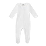 Owlivia Organic Cotton Baby Boy Girl Zip Front Sleep 'N Play, Footed Sleeper, Long Sleeve