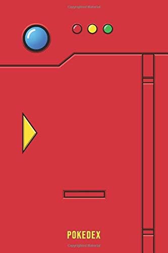 Pokedex: Pokemon Notebook - Lined Journal - Funny Gift for Your Friend - 6x9 - 100 Pages - Red