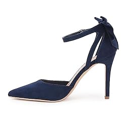 Womens Heels Bow Tie Back Sexy High Stiletto Ankle