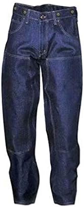 Prison Blues Double Knee Work Jeans (36Wx32L) Blue at Amazon Men's