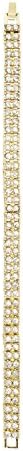 8mm Iced Out Two Row Tennis Bracelet with Simulated Diamond Crystals