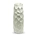 Dr.Cerart White Flower Vase,8.8 Inch Handmade Ceramic Vase for Home Living Room, Wedding and Farmhouse Decoration