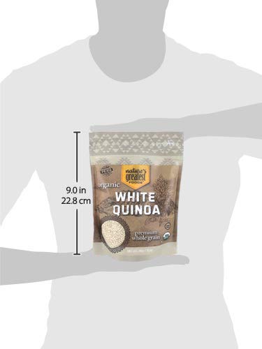 Nature's Greatest Foods, Organic Premium Whole Grain White Quinoa, Gluten Free, Non-GMO, 16 Ounce