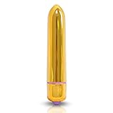 Mini Vibrator for Women/Bullet Vibrating Massager/Multi-Speed Electric Wireless Portable Toys 10 Speed ,Powerful Waterproof (Gold) - Apriller