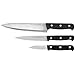 HENCKELS EverSharp Pro Starter Knife Set, 3-piece, Black/Stainless Steel
