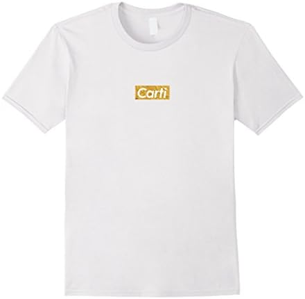 Mens Carti Red Box Logo T-Shirt | Fitted Medium White