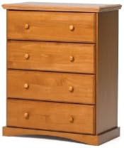 Chelsea Home Furniture 3641140 Chest with 4 Drawer, Honey Finish