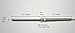 K-Type Thermocouple Sensor with High Temperature Stainless Steel Probe, 932 F or 500 C, with Stainless Steel Braided Cable