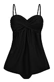 Newbely womens bathing suits Tankini Swimsuits for Women two pieces Vintage Swimsuit