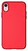 Diztronic iPhone XR Case, Full Matte Soft Touch Slim-Fit Flexible TPU Case for Apple iPhone XR (Matte Red)