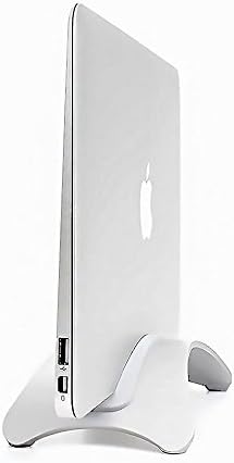 Laptop Stand Book Arc for MacBook, Dell, HP, Lenovo, Asus, Gigabyte, MSI and iPad Pro Aluminum space-saving vertical desktop stand for Apple notebooks and iPad