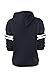 Womens Chic Drawstring Long Sleeve Hooded Sweatshirt Black US S