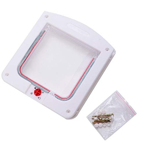 PETCUTE Gateras Puertas para Gatos Gateras para Mascotas con 4 cerraduras Puerta para Cachorros y Perros pequeños - Imagen 8