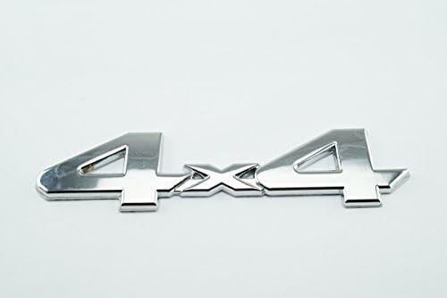 Chrome 4X4 Emblem/Badge For Truck/Suv/Pickup Rear Tailgate Tail Gate Door 4Wd for Tacoma Tundra 15x3.7cm