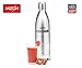Thermosteel Duo Deluxe Insulated Water Bottle 18/8 Stainless Steel Double Walled for Hot & Cold (Stainless Steel, 17 oz (500 ml))