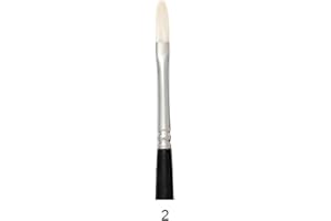 Trekell Hog Bristle Long Handle Artist Brushes for Oil Painting Filbert - 400KF Series / 2