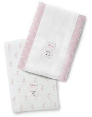 SwaddleDesigns Baby Burpies, Classic Disney - Little Minnie (Set of 2)