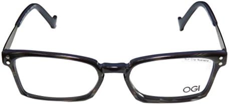 Ogi 3063 Mens/Womens Optical For Teens Designer Full-rim Eyeglasses/Spectacles (50-17-140, Navy / Green / Multicolor)