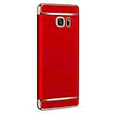 Coohole 2017 New Fashion Thin Electroplate Hard Case Cover for Samsung Galaxy Note 5 (Red)