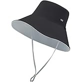 Large Brim Reversible Sun Protection Fisherman hat Neck Protection Sun Protection hat UPF50+ for Women Hiking Outdoors