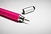 2PCS PACK 6 in 1 Screwdriver Tool Pen - Mini Multifunction Pen with Stylus, Flat and Phillips Screwdriver Bit, Bubble Level and inch cm Ruler all in one (Pink)