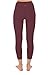 Yogalicious High Waist Ultra Soft Lightweight Capris – Yoga Pants – Cinnamon Cherry- XSthumb 3