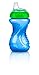 Nuby No Spill Easy Grip 10 Oz Sippy Cups 3 Pack Plus 2 Pack Replacement Silicone Spouts