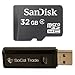 SanDisk 32GB Micro SDHC Class 4 TF Memory Card Samsung GALAXY Tab 7.0 Plus Galaxy S II Epic 4G Touch with SoCal Trade, Inc. Micro SD HC & SD Card Reader - Bulk Packed