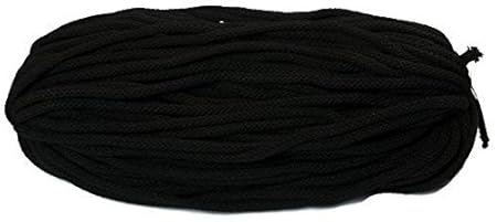 Baumwollkordel 6 mm dick 50 Meter Lang Baumwollkordel schwarz