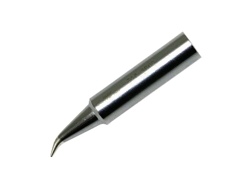 Hakko T18-BR02 Soldering Iron Tip Angled R0.2mm/30° x 10.5mm, Silver
