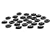 Hapy Shop 200 Set Round Plastic Resin Snaps Black Button Sewing Fastener for Baby Cloth Bib Diapers Size 20 (1/2