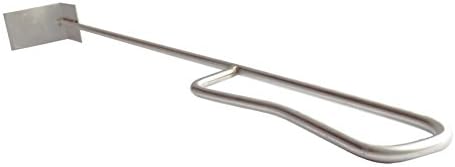 Grill Stainless Ash Tool Rake Cleaning Charcoal Work for Big Ggg Kamado Grill Joe and Other Wood Burning Stove Corner Ash Cleaning