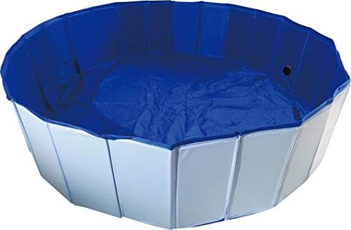 ZHANXING PVC Pet Swimming Pool Portable Foldable Pool Dogs Cats Bathing Tub Bathtub Wash Tub Water Pond Pool in The Garden (160x30cm(63inch.Dx12inch.H), Blue)