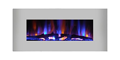 Duo 80020 stainless 36" wall mounted electric fireplace