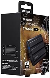 Samsung T7 Shield Portable SSD 4TB Black USB 3.2 Gen 2 External Storage view 10