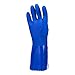 Juvale 2 Pairs Heavy Duty Rubber Cleaning Gloves for Kitchen, Household, Dishwashing, Reusable and Cotton Lined (XL, Blue Rubber Gloves)
