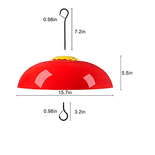 Baffle for Bird Feeder, Squirrel Baffles for Bird Feeders, Red Weather