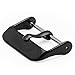 BARTON WATCH BANDS - Replacement Buckle - Choice of Color & Width - Black 22mm - Vacuum PVD Finish