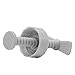 Kangkang@ Home Kitchen Plastic Rotary Handle Pressure Garlic Press Squeeze Twist Presser Crusher Grinder Kitchen Gadget White