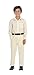 Gioberti Boys Long Sleeve Solid Dress Shirt, Ivory, 2T