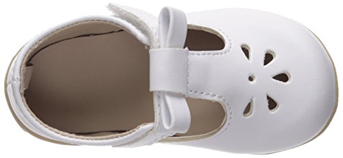 Baby Deer Girls' 0006081 Mary Jane Flat, White, 5 Child US Toddler