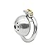 YiFeng Stainless Steel Male Chastity Cage Device Belt Restraint Men Bondage Fetish ZCS140 (45mm Ring)